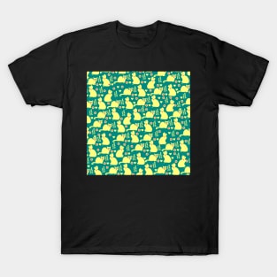 Romantic cats pattern T-Shirt